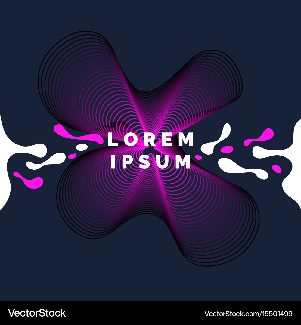 Bright abstract background with dynamic lines Vector Image