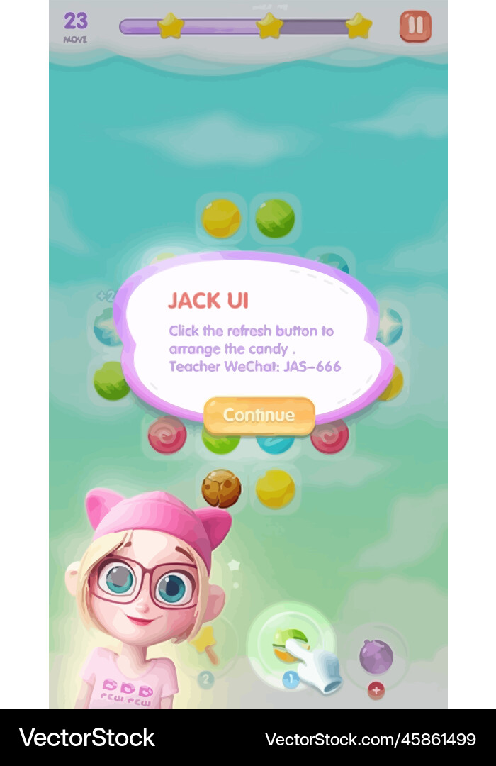 Complete set of level button game ui pop-up icon Vector Image