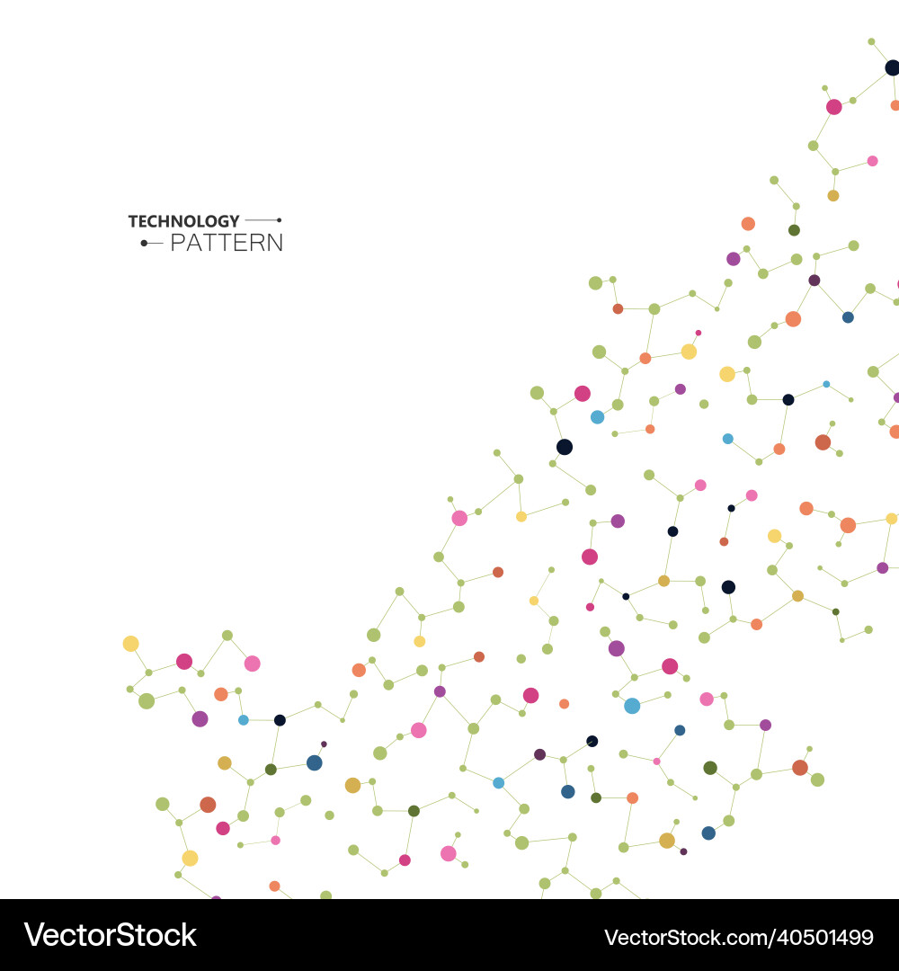 Connected Dots Background - Abstract Network vector image