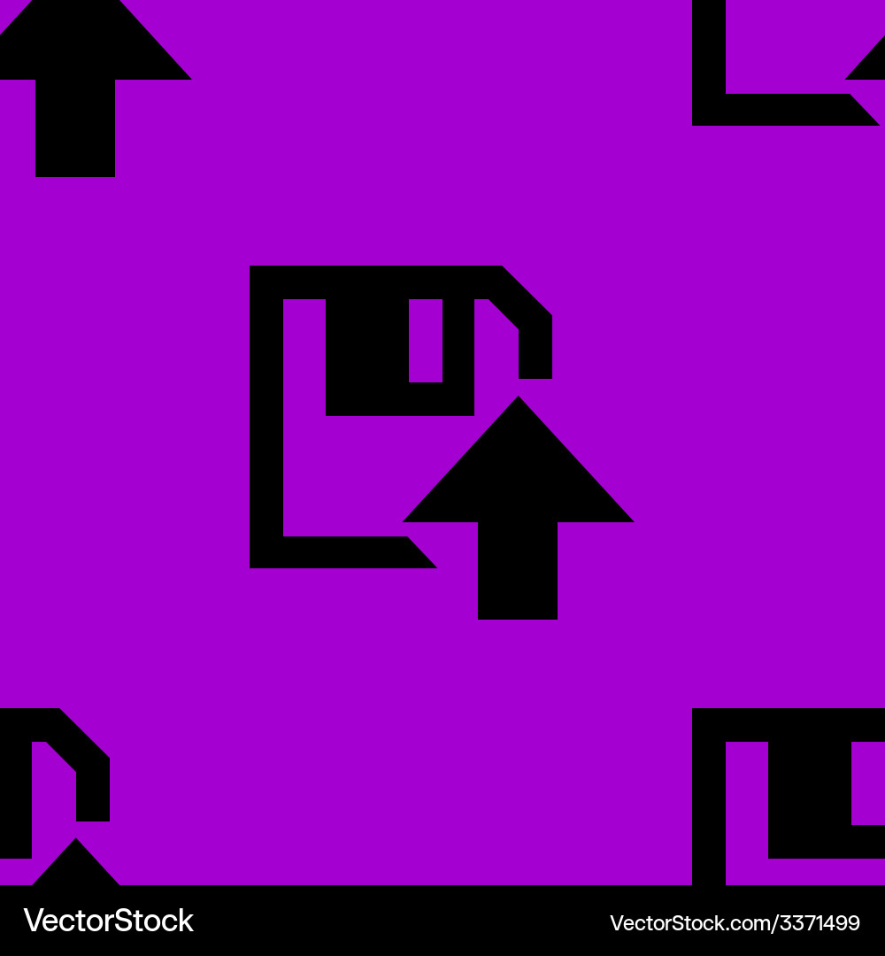 Floppy disk upload web icon flat design seamless vector image