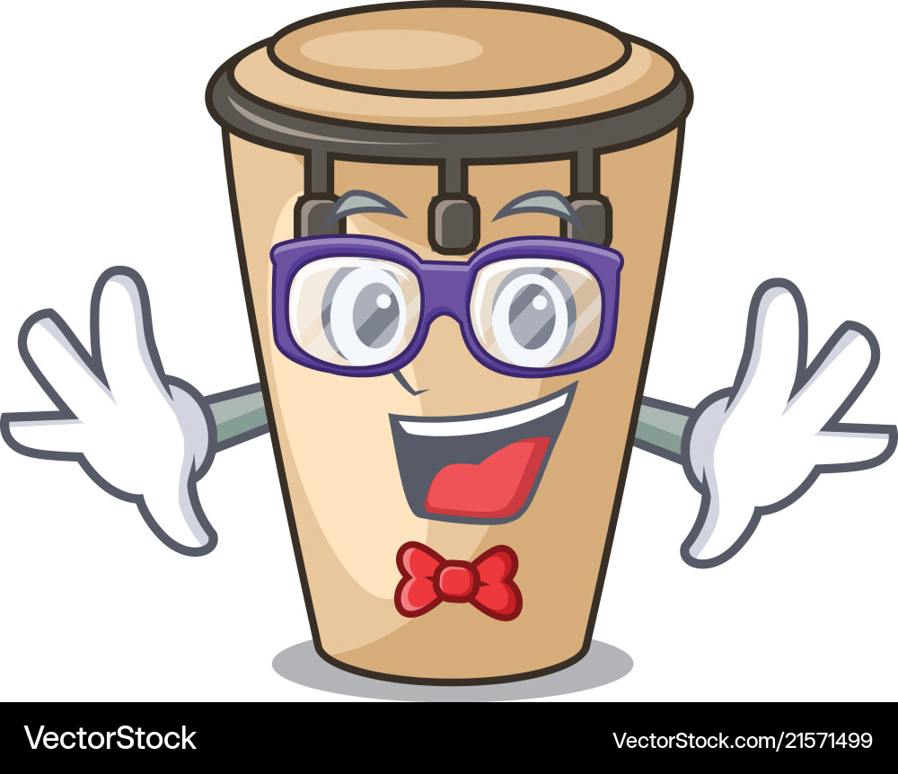 Geek Conga Character Vector Image