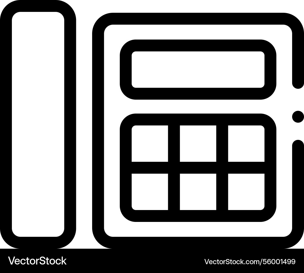 Office icon thin linear style design isolated Office icon thin linear style design isolated vector image