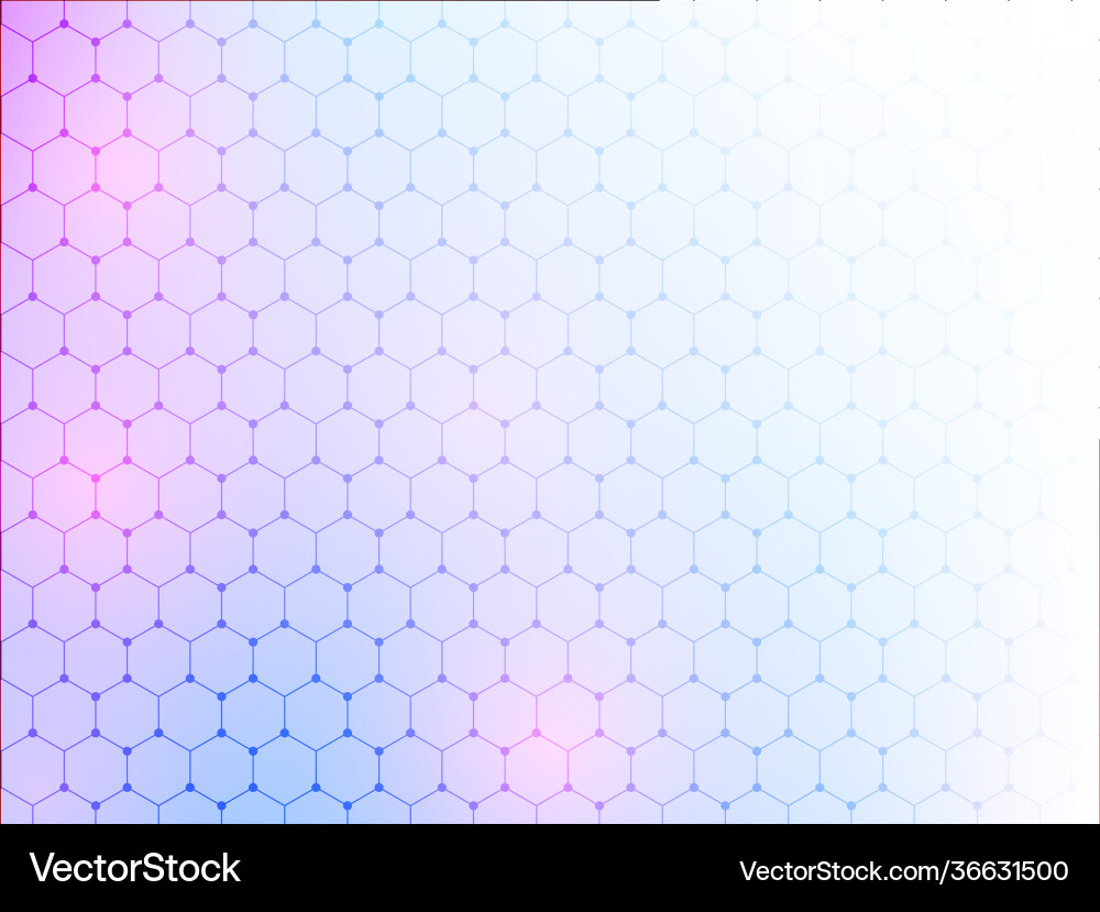Abstract gradient hexagon pattern background vector image
