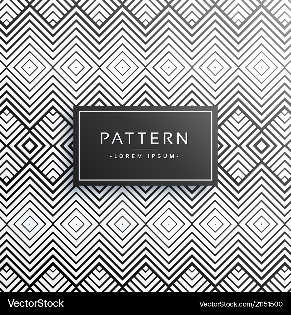 Abstract zigzag style line pattern background vector image
