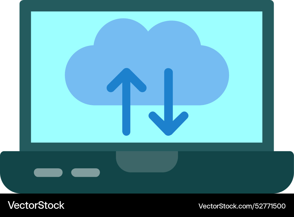 Cloud computing icon design vector image