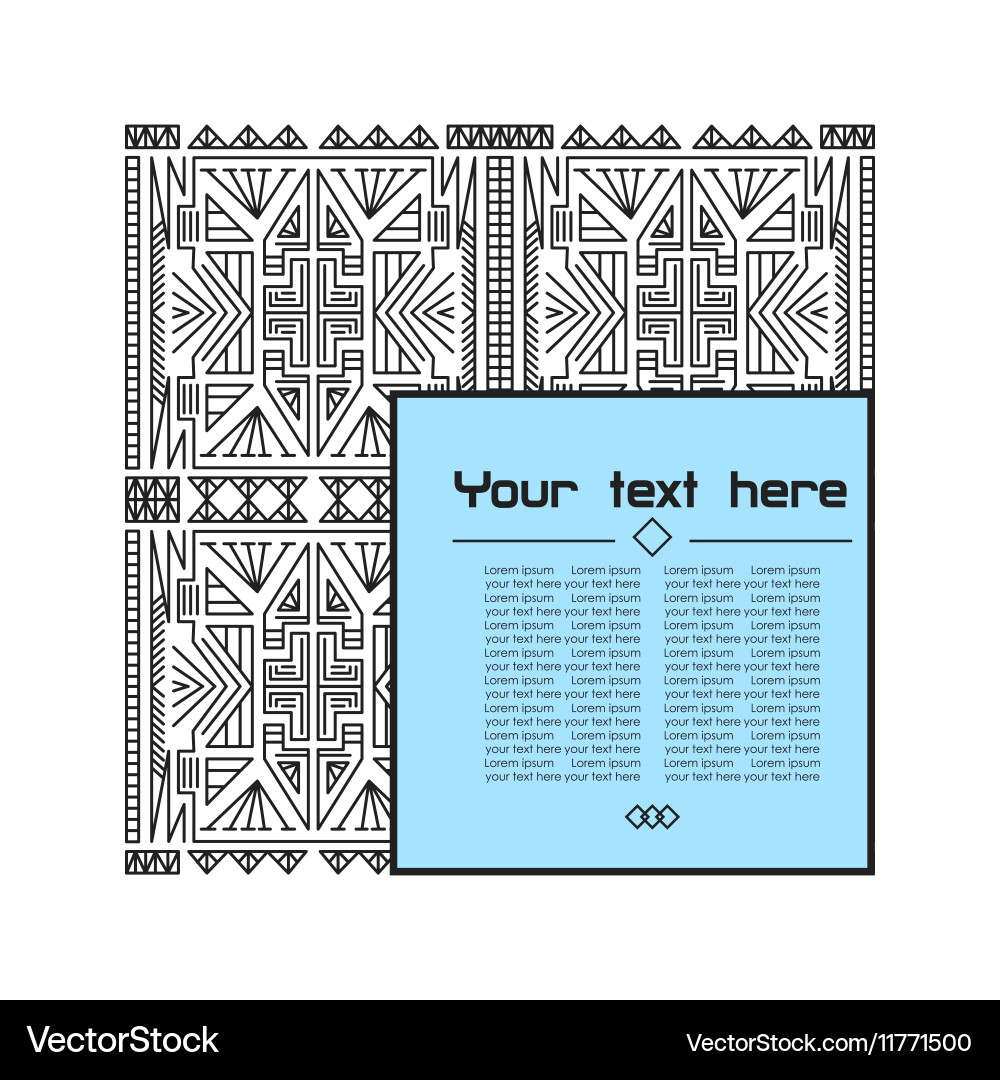 Geometric linear pattern Vector Image