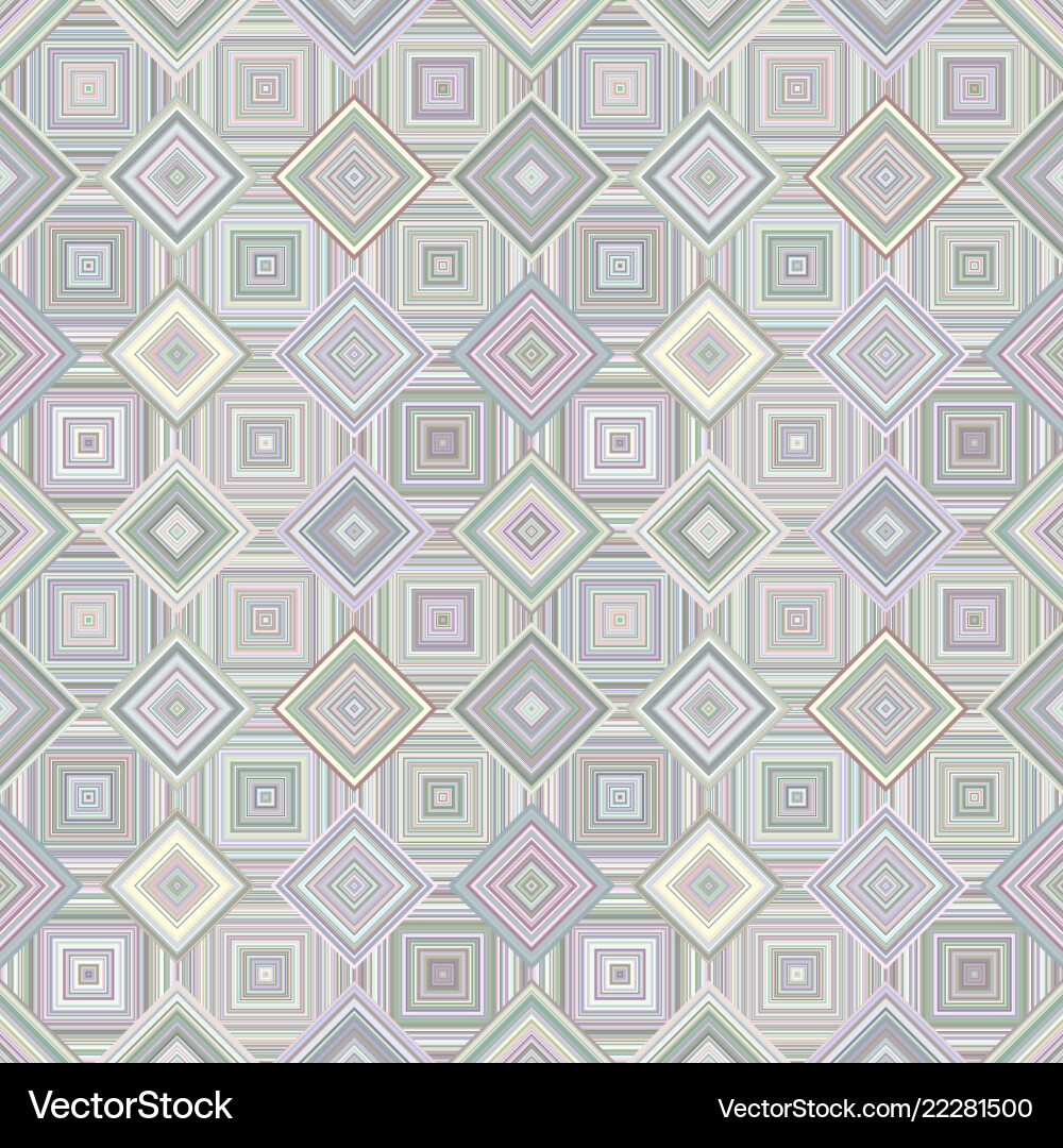 Geometrical diagonal square mosaic tile pattern Vector Image