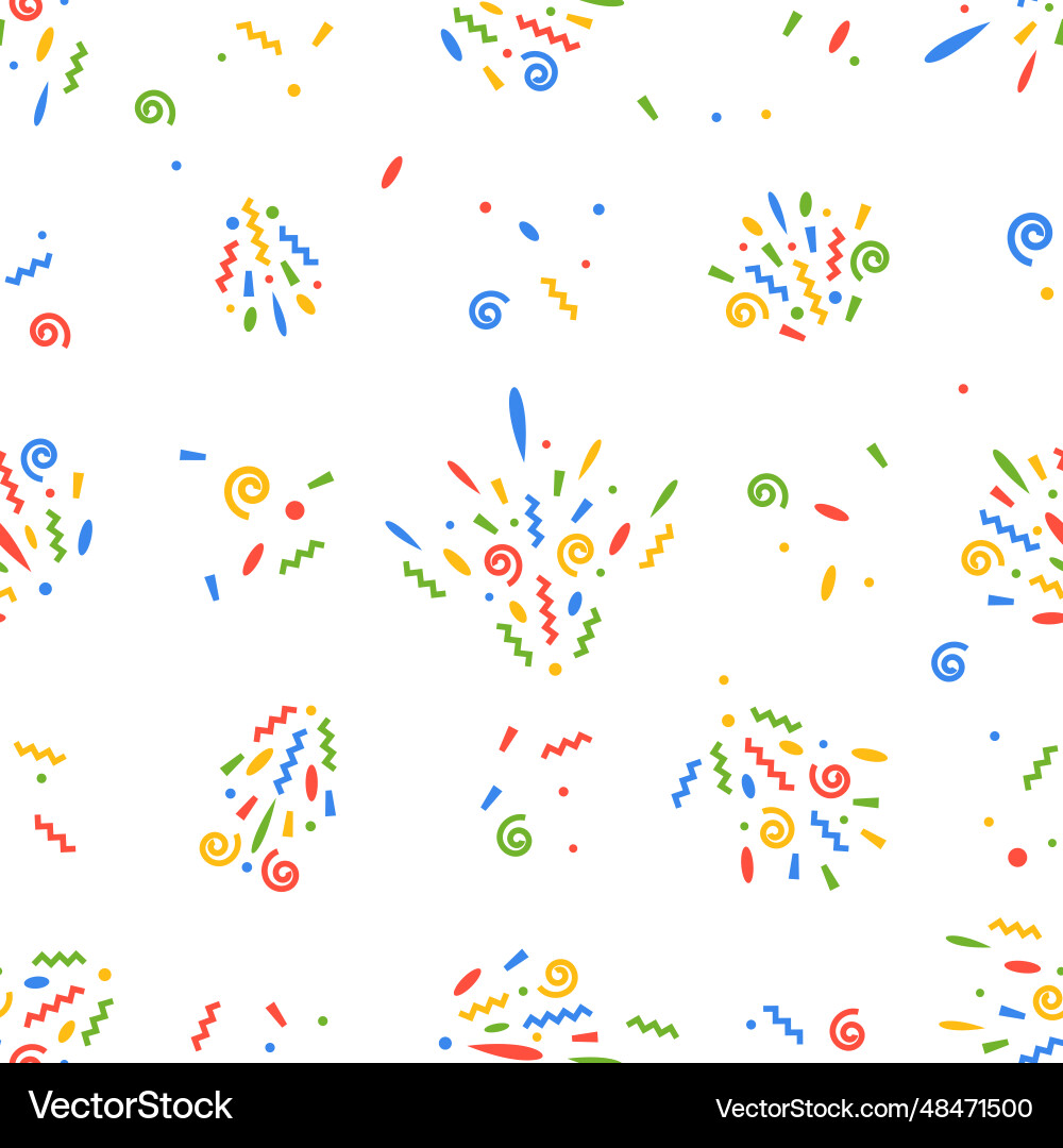 Lively seamless pattern adorned with colorful Vector Image