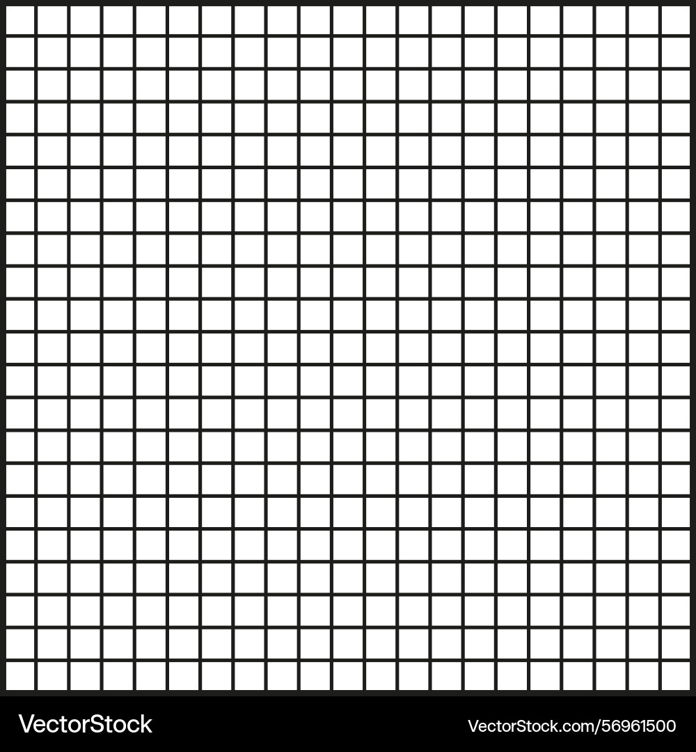 Minimal grid pattern square mesh simple white Minimal grid pattern square mesh simple white vector image