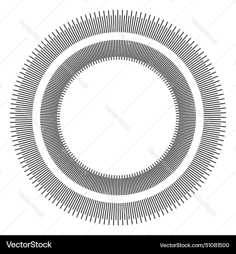 Radial Circle Pattern vector image