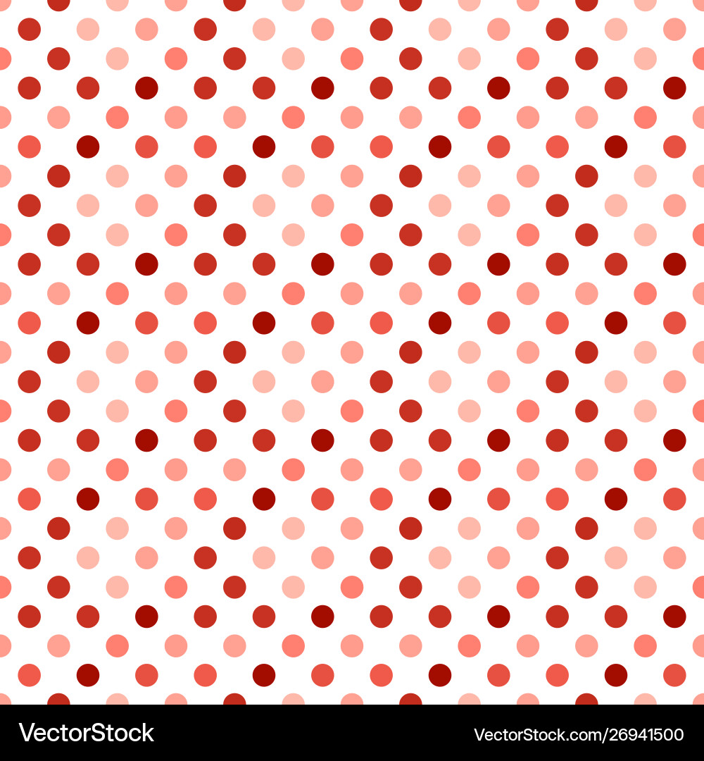 Red seamless dot pattern background design Red seamless dot pattern background design Vector Image