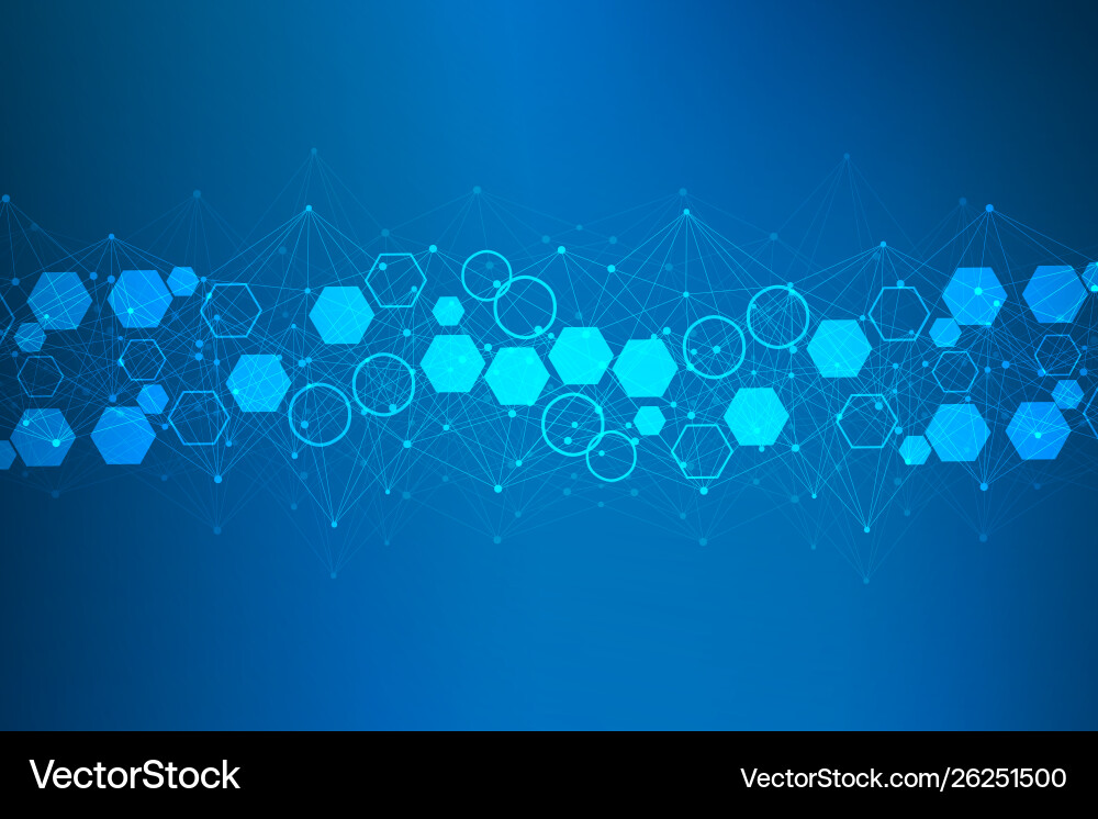 Science network pattern connecting lines and dots Science network pattern connecting lines and dots vector image