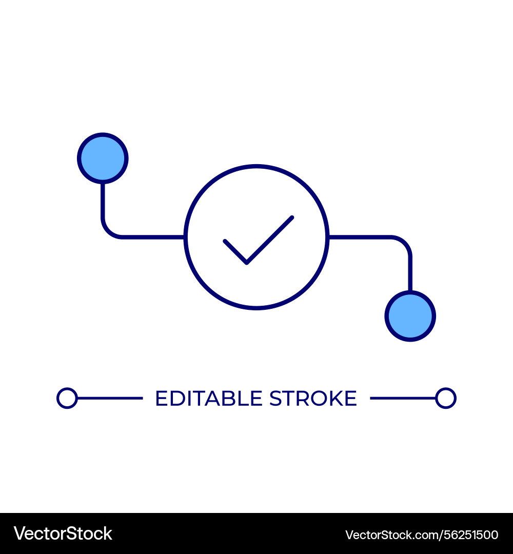 System verification line color icon System verification line color icon vector image