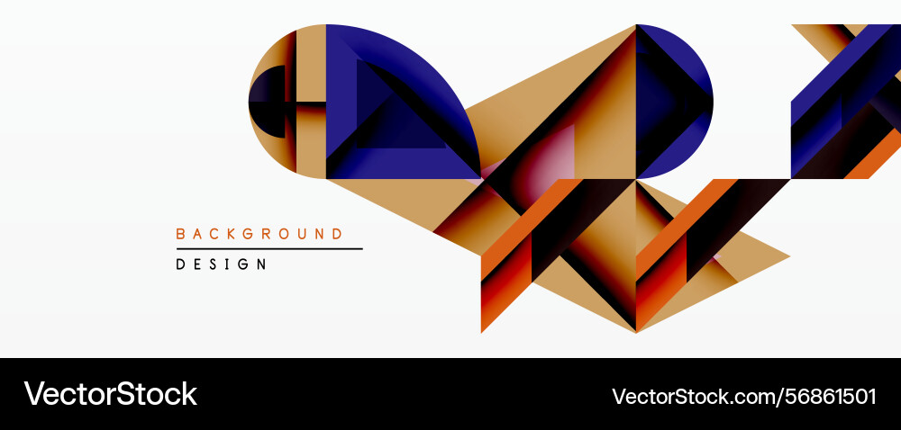 Abstract geometric design features overlapping Abstract geometric design features overlapping Vector Image