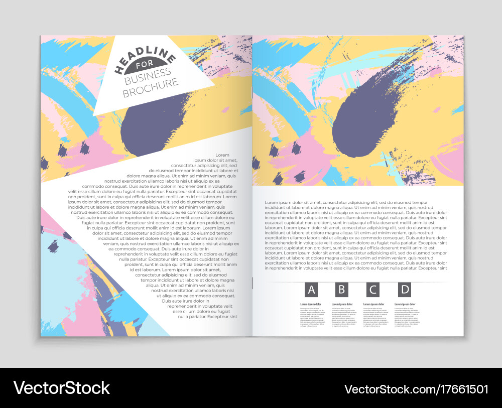 Abstract layout background set for art vector image
