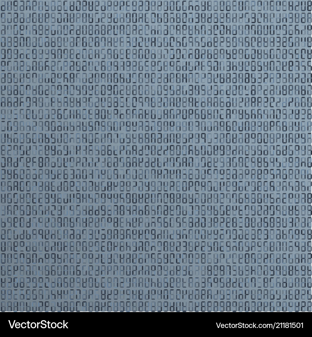 Blue alien incomprehensible computer code Blue alien incomprehensible computer code vector image