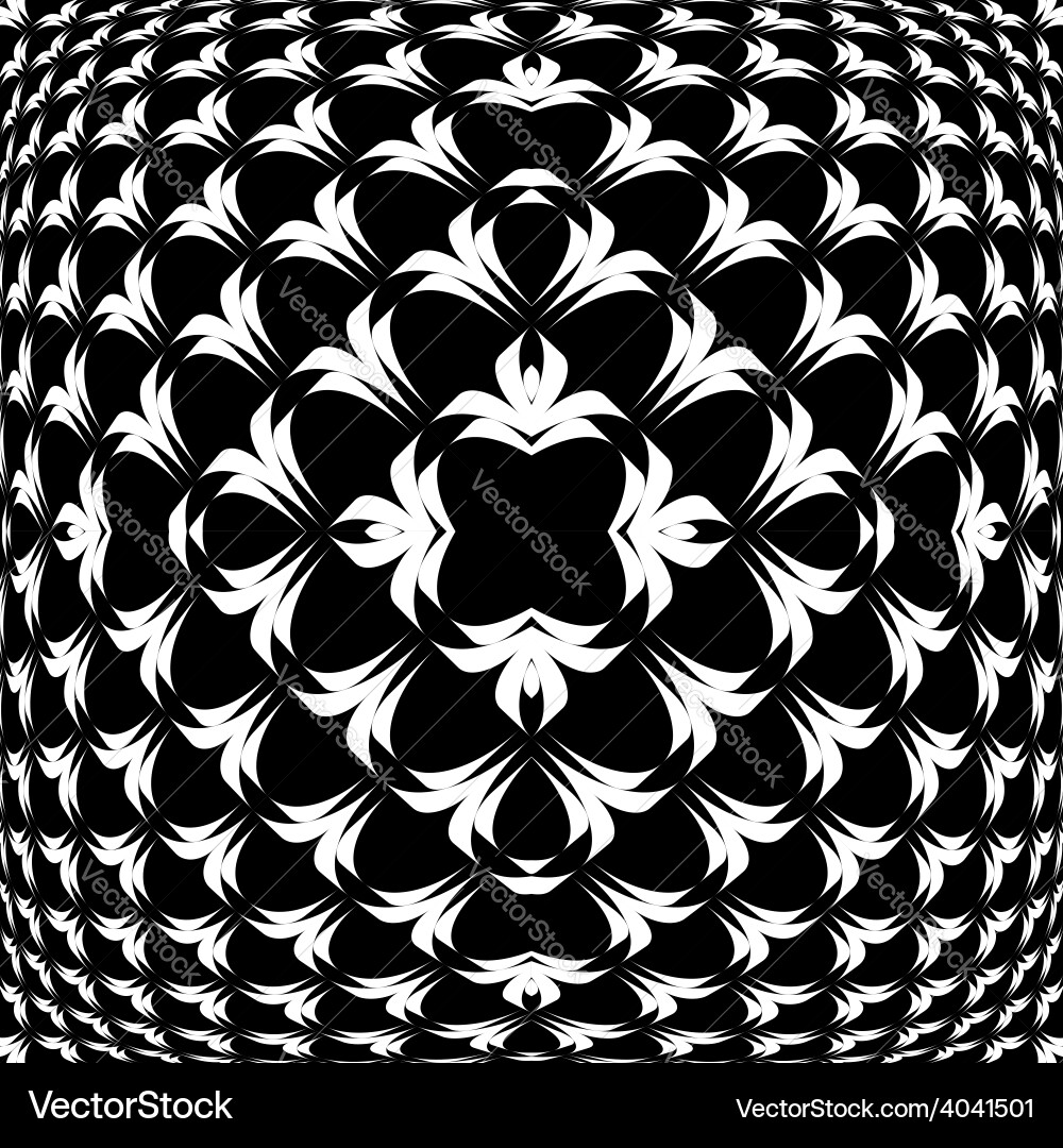 Design warped convex monochrome pattern Vector Image