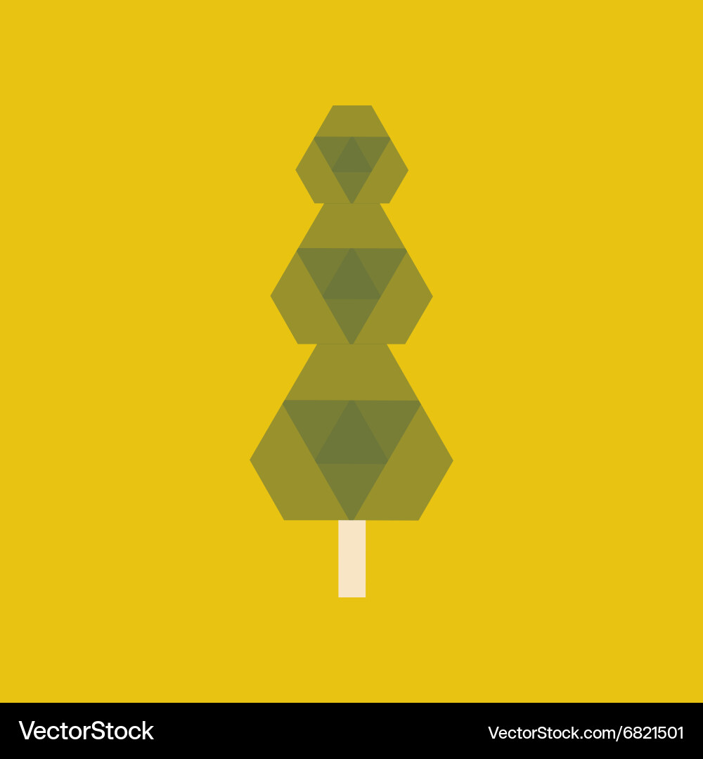 Flat with shadow icon and mobile application vector image