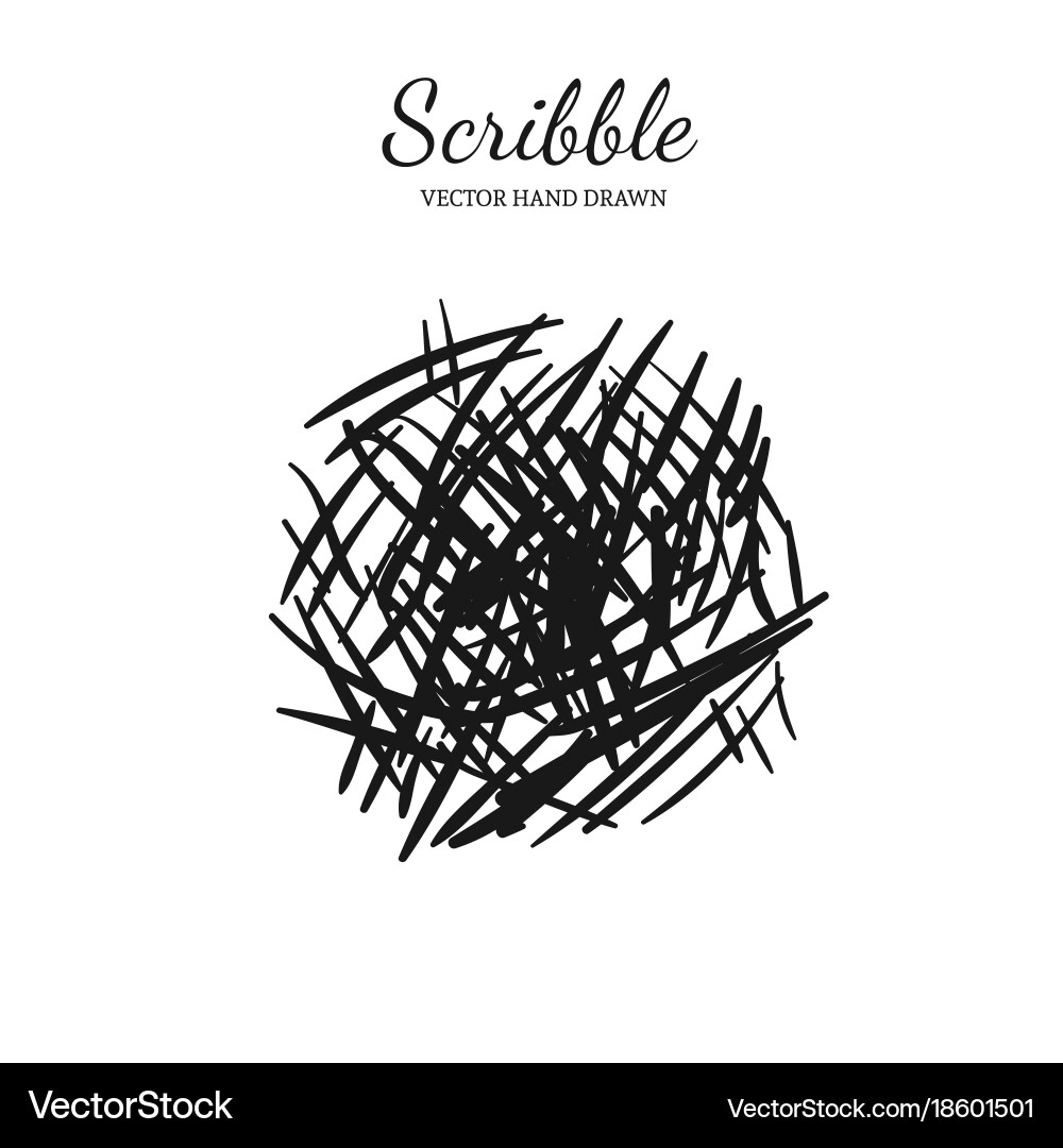 Modern scribble element 8 vector image