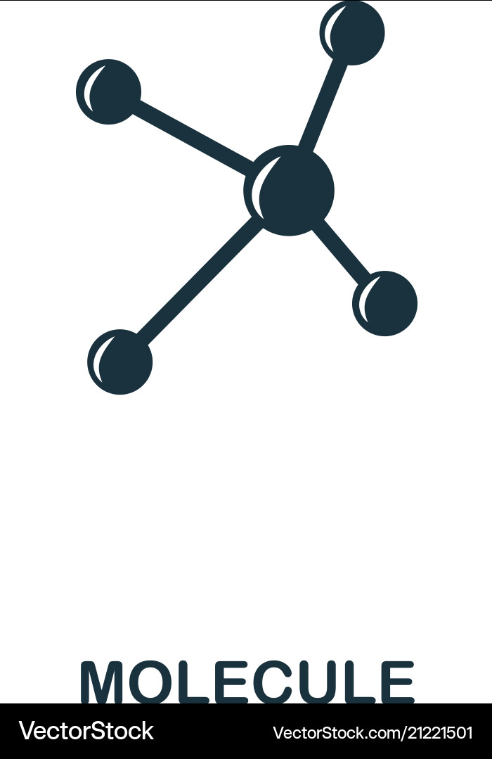 Molecule icon line style design ui Molecule icon line style design ui vector image