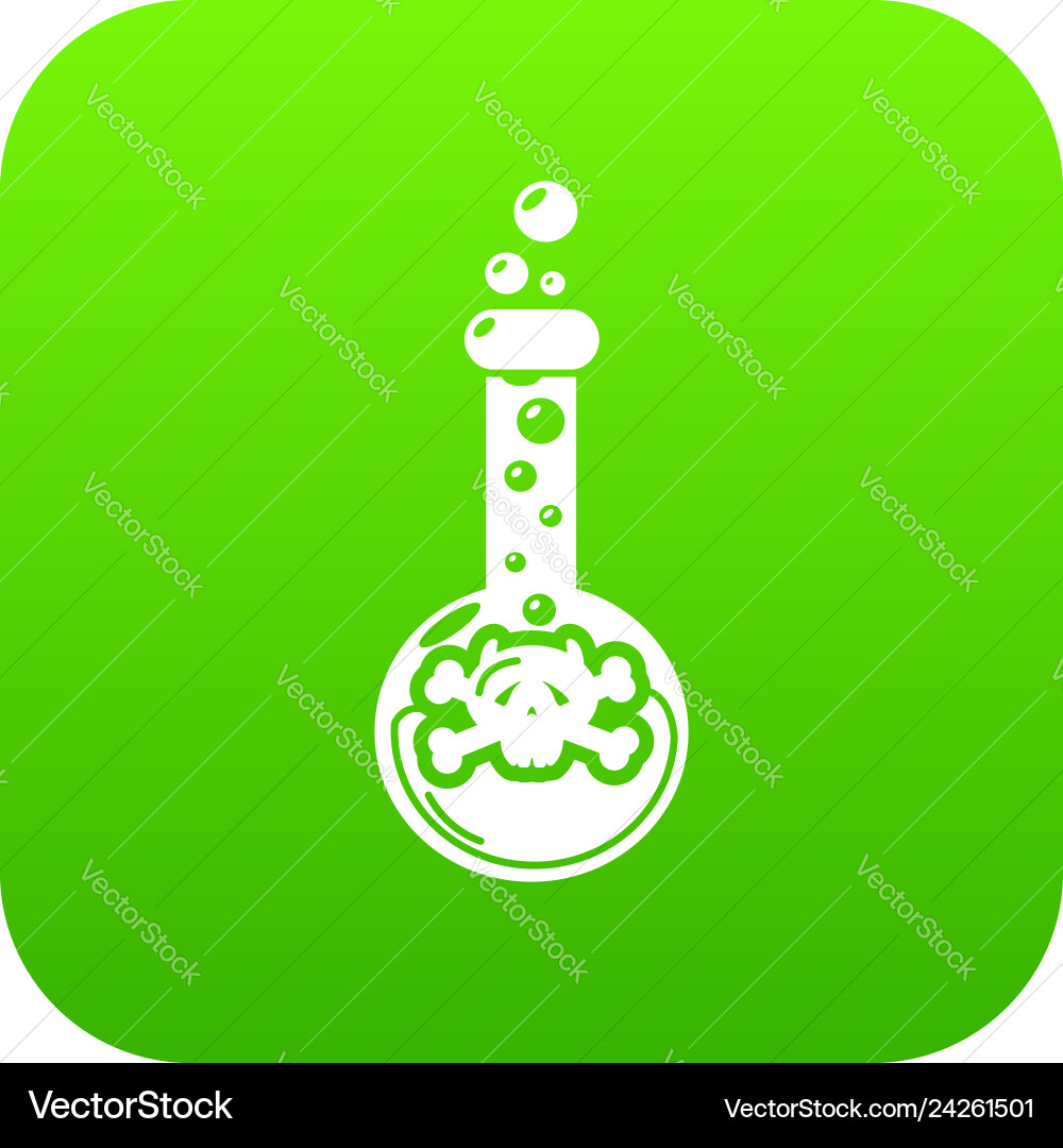 Round flask icon simple style Round flask icon simple style Vector Image