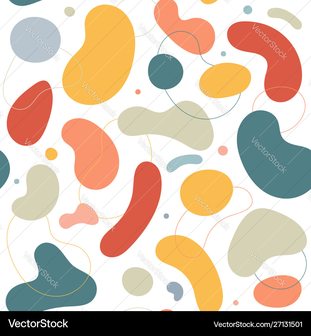 Seamless pattern made fluid liquid shape Seamless pattern made fluid liquid shape vector image