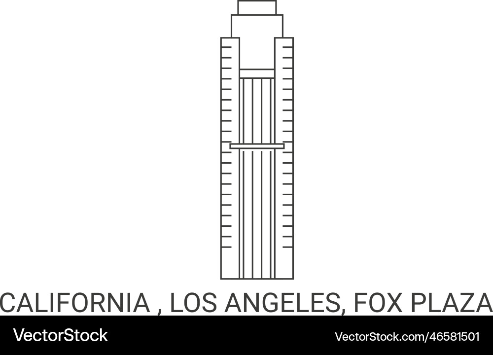 Vereinigte Staaten california los angels fox plaza Vereinigte Staaten california los angels fox plaza vektorbild