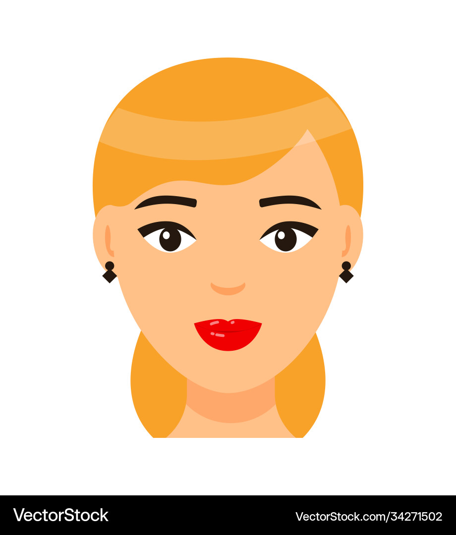 Avatar schöne blonde Frau mit Eleganz Avatar schöne blonde Frau mit Eleganz vektorbild