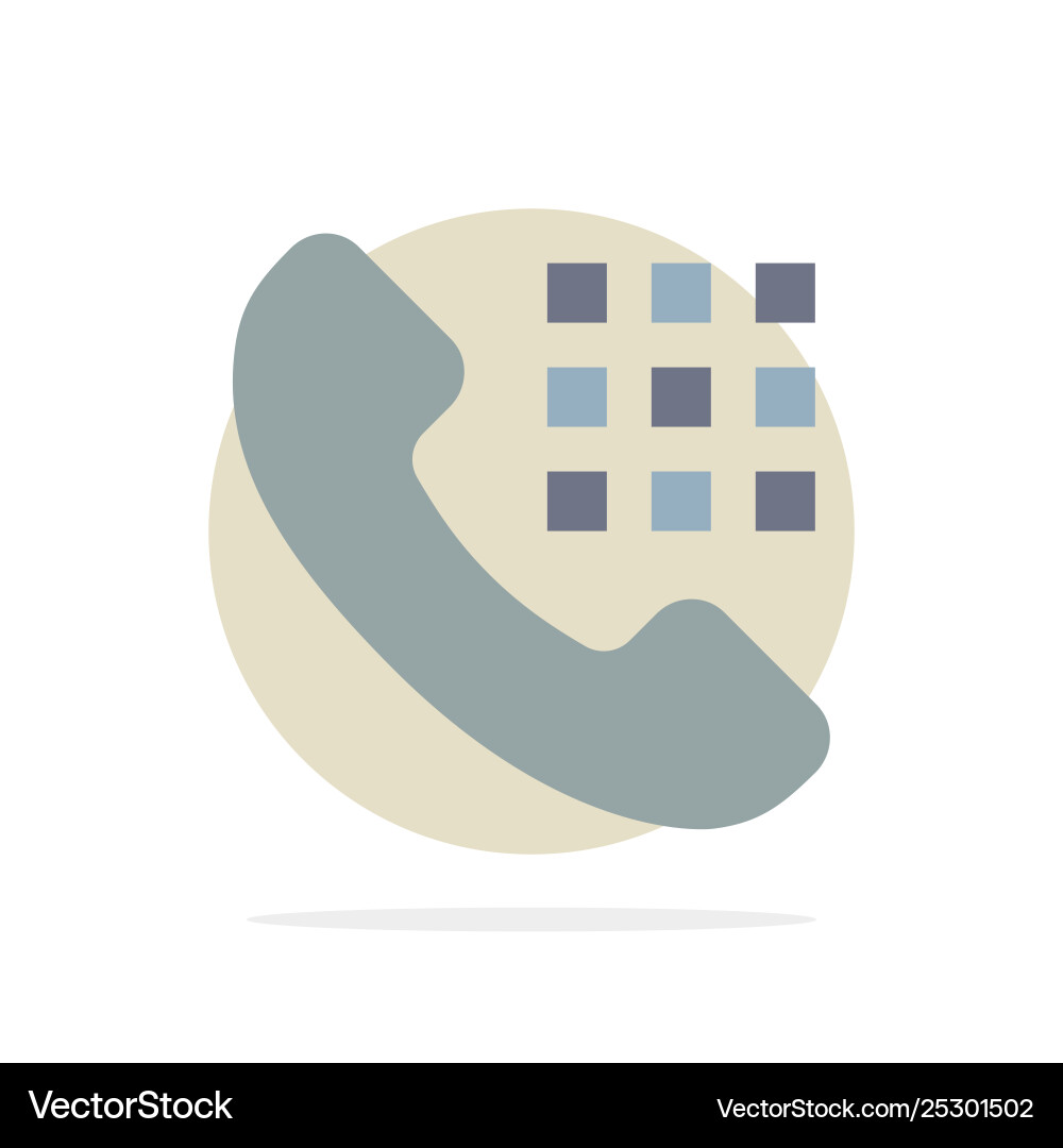 Call dial phone keys abstract circle background Call dial phone keys abstract circle background Vector Image