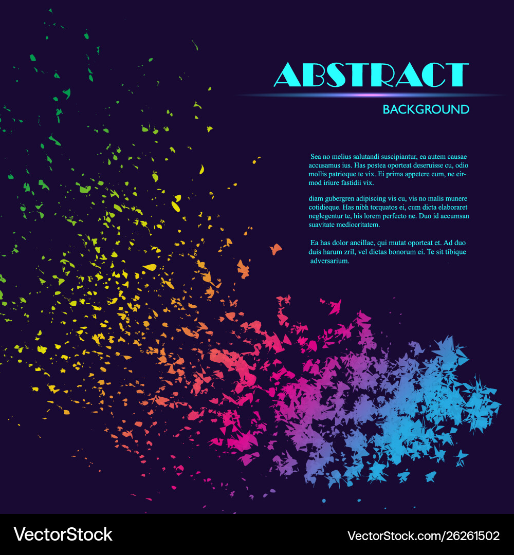 Dynamic abstract scattering particles background Dynamic abstract scattering particles background vector image