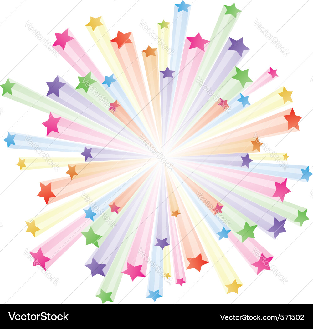 Exploding Starburst Vector Image