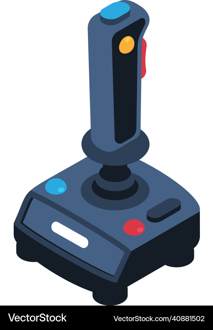Joystick gaming controller composition Joystick gaming controller composition vector image
