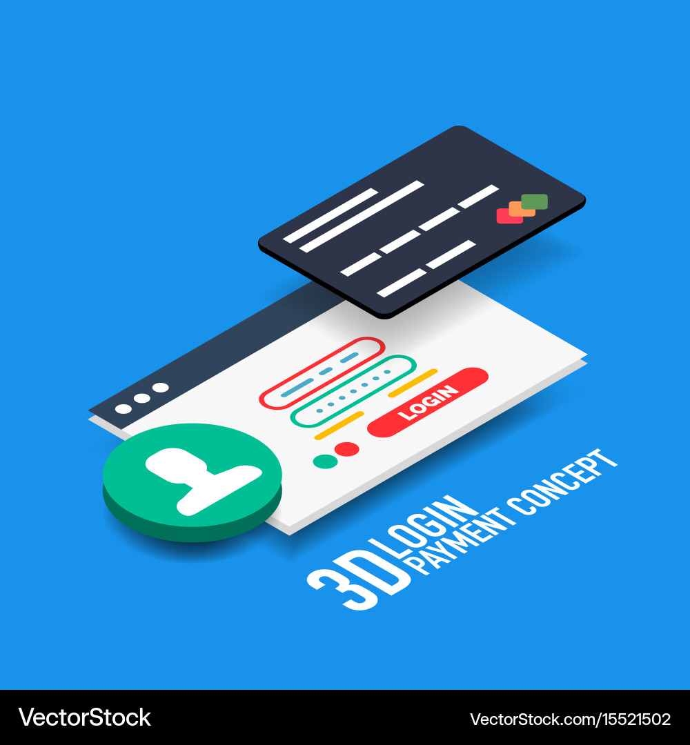 Login username and password internet vector image