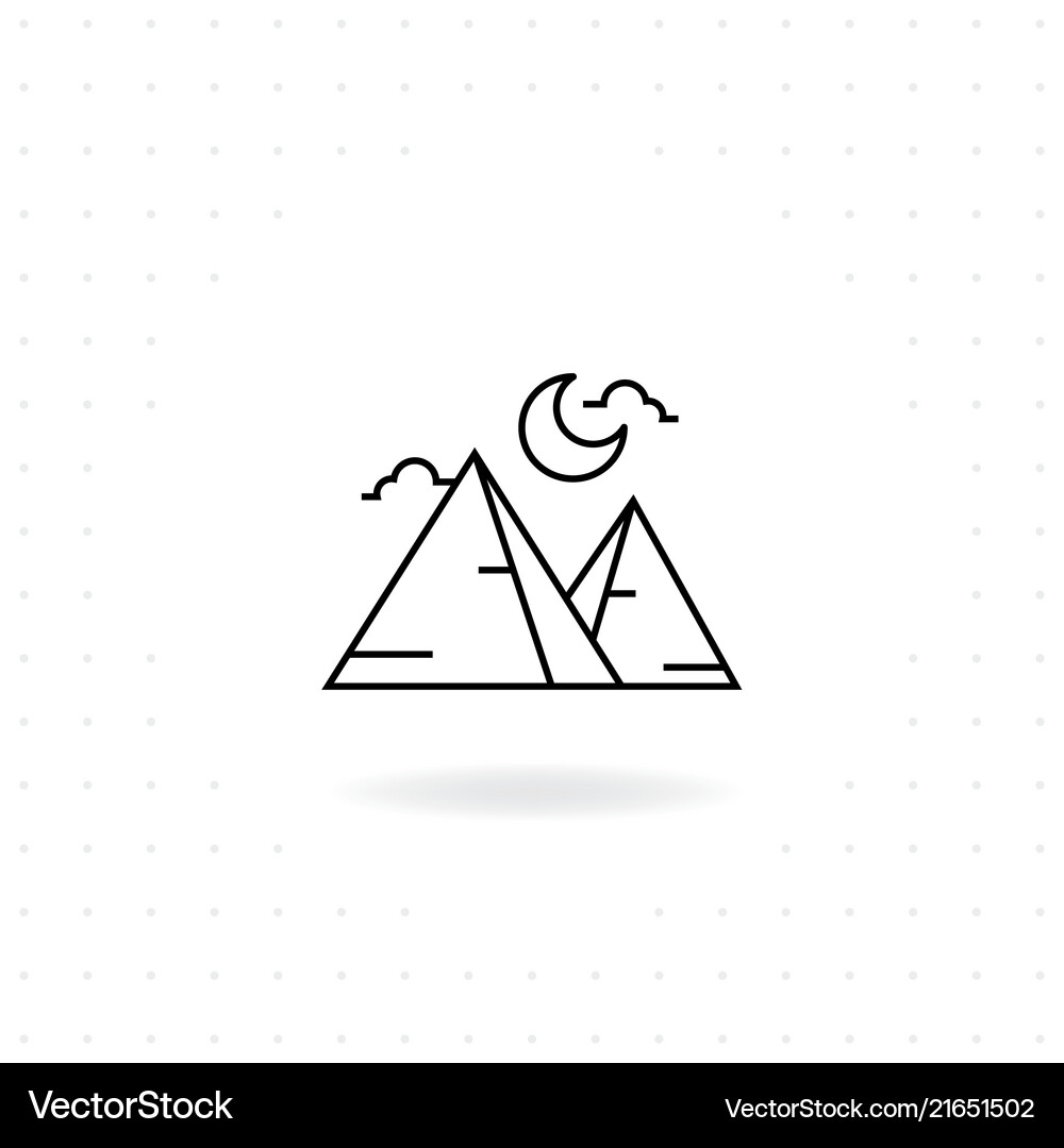 Mountains icon Mountains icon Vector Image