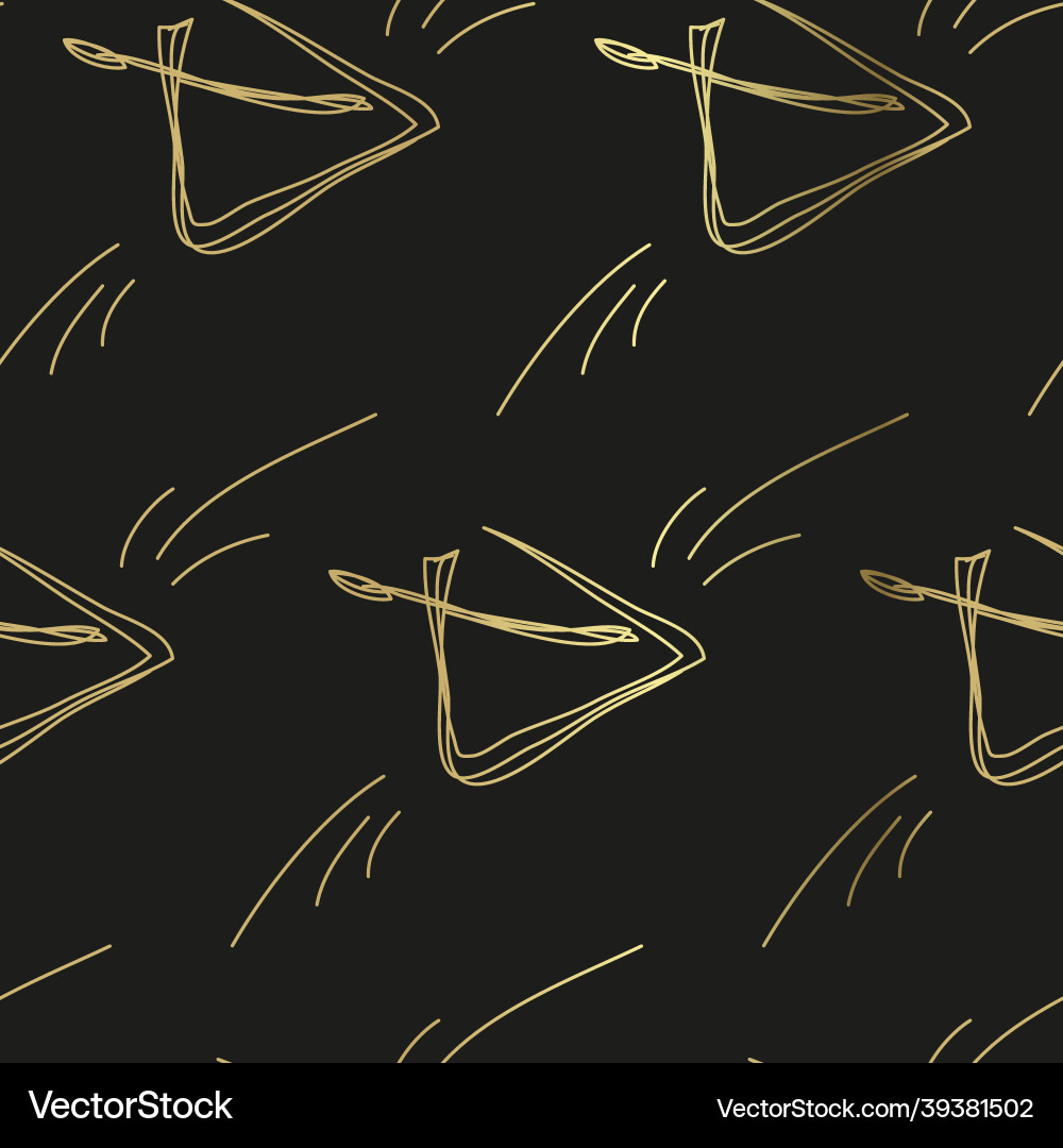 Musical triangle sketch isolated design element Musical triangle sketch isolated design element vector image