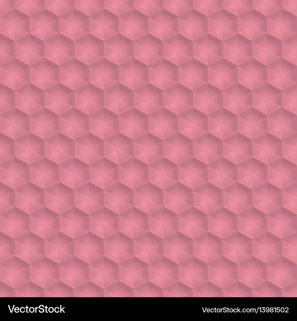 Red Hexagon Pattern Background vector image