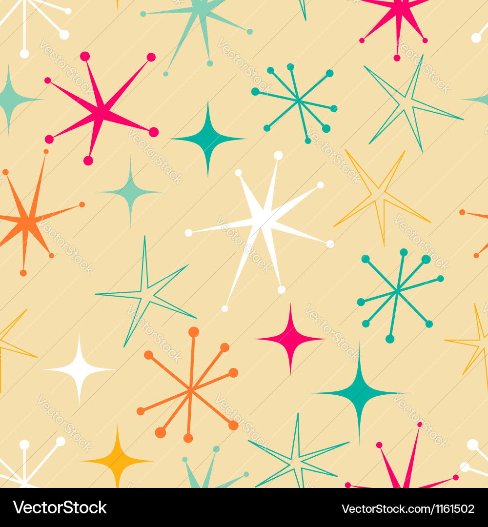Retro Star Pattern vector image