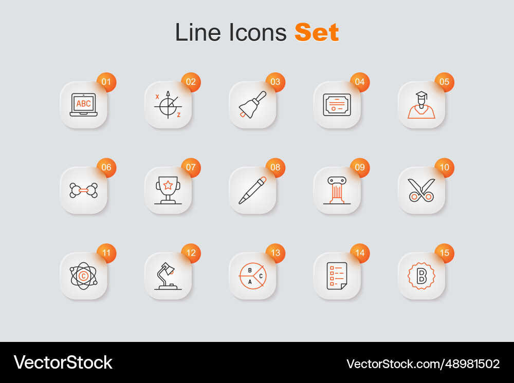 Set line exam paper with incorrect answers Set line exam paper with incorrect answers vector image