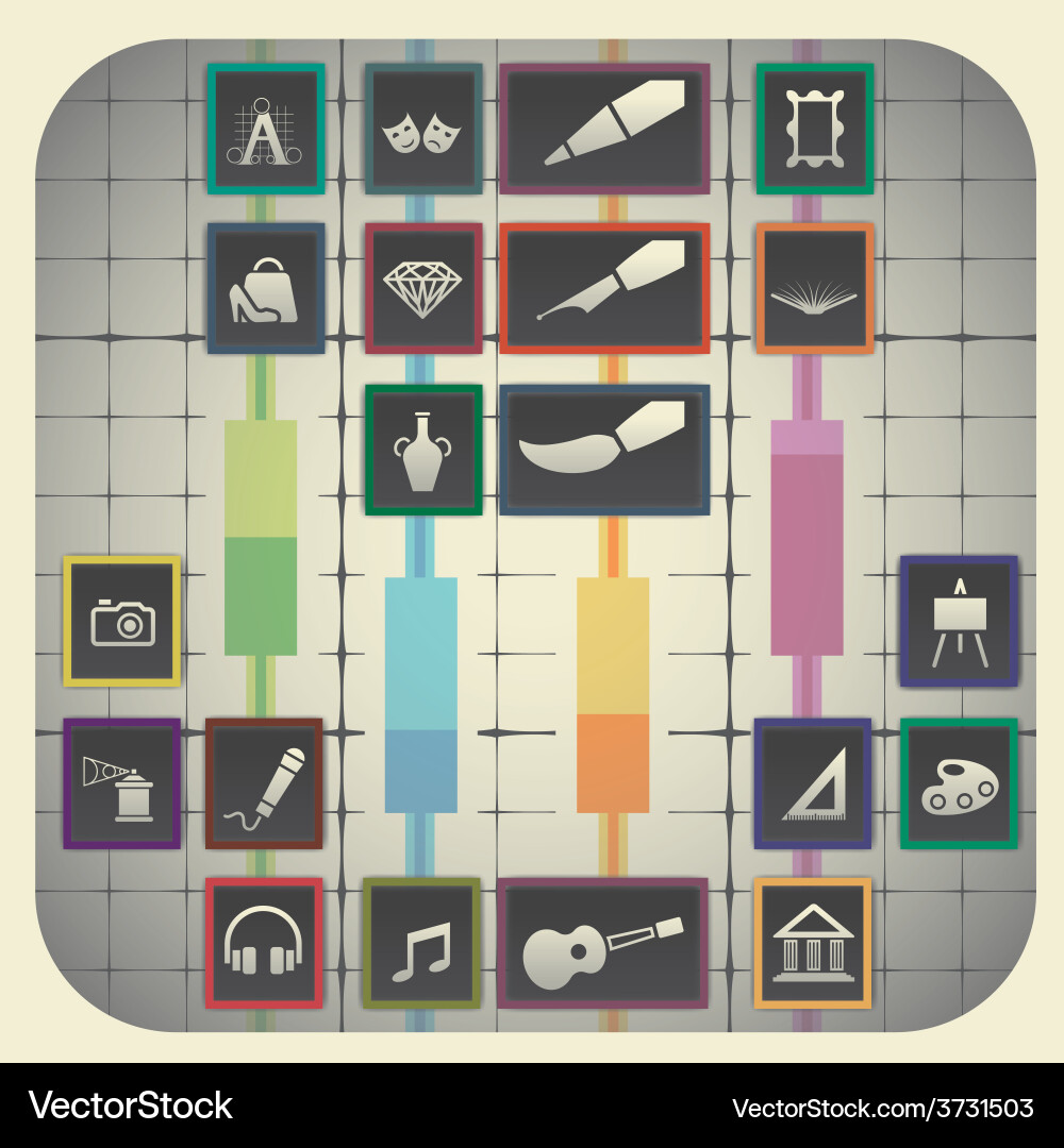 20 infographic elements with graph background Vector Image