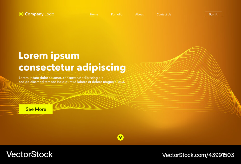 Abstract background website landing page template Abstract background website landing page template vector image
