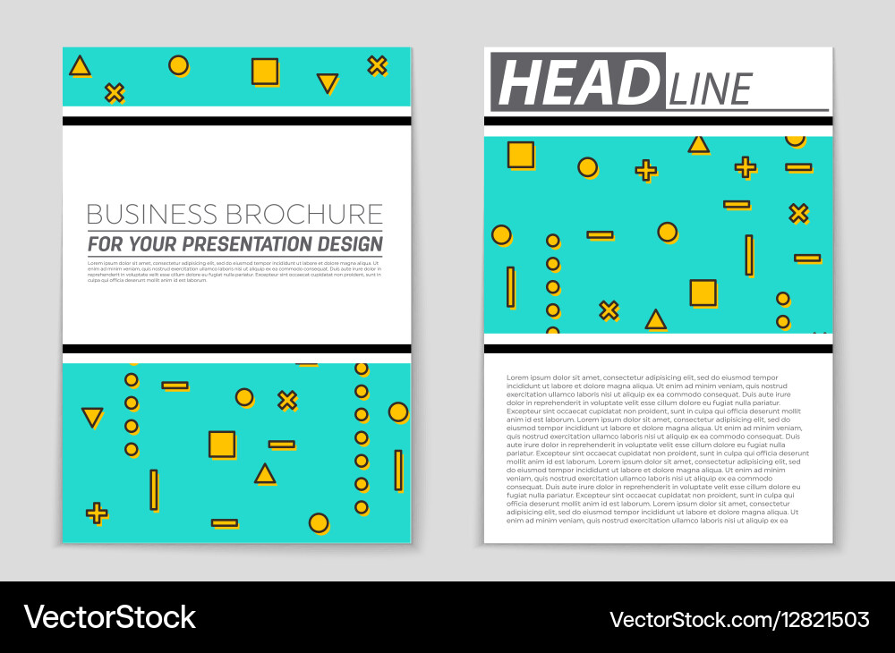 Abstract layout background set for art Vector Image