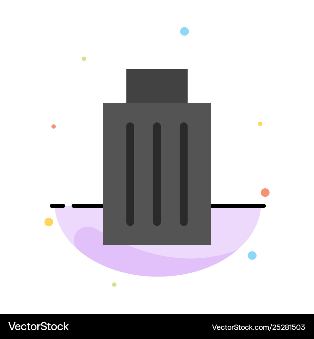 Basket been delete garbage trash abstract flat Basket been delete garbage trash abstract flat Vector Image