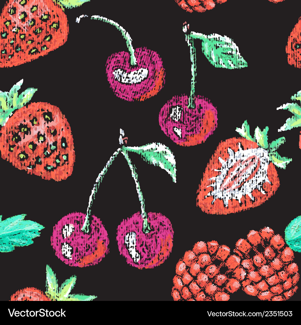 Chalkboard Menu Elements - Seamless Pattern vector image