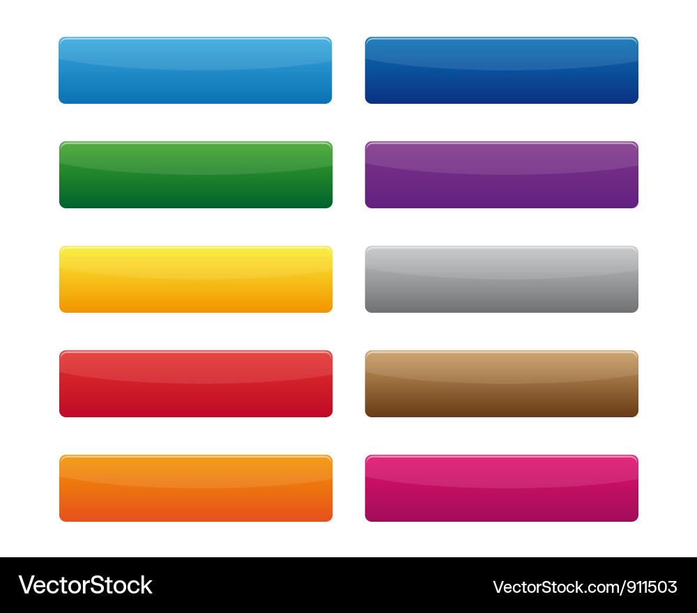 Colorful Button Set vector image