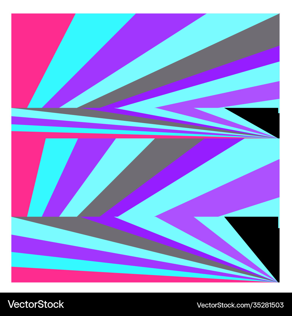 Colorful geometric and curve background pattern Vector Image