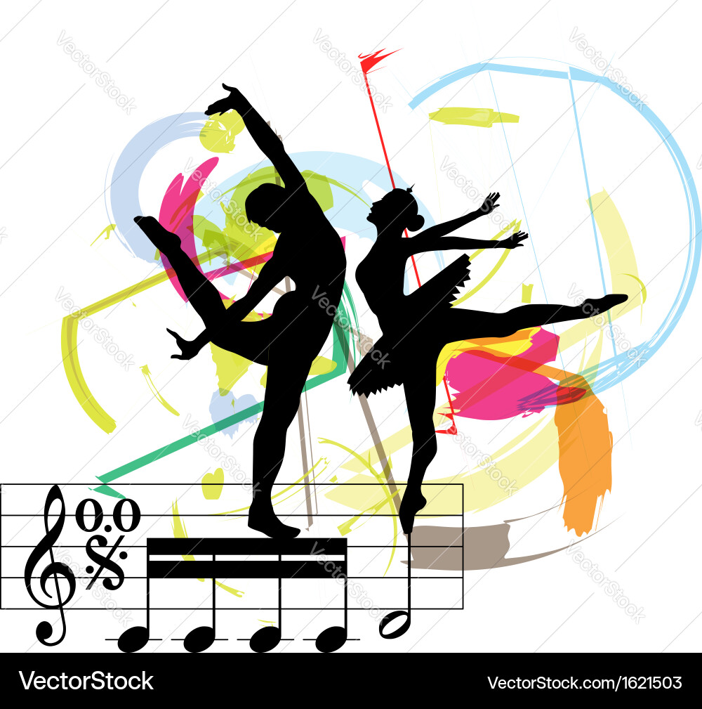 Dancing couple Royalty Free Vector Image - VectorStock