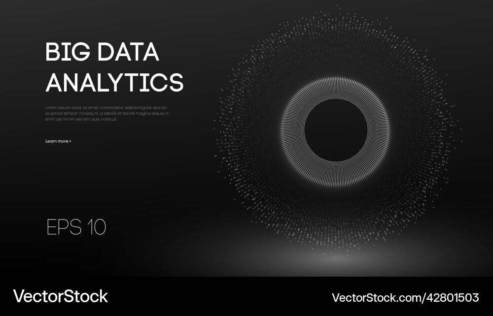 Data Stream & Binary Code Background vector image
