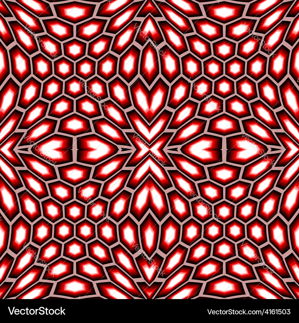 Design seamless hexagon geometric pattern vector image