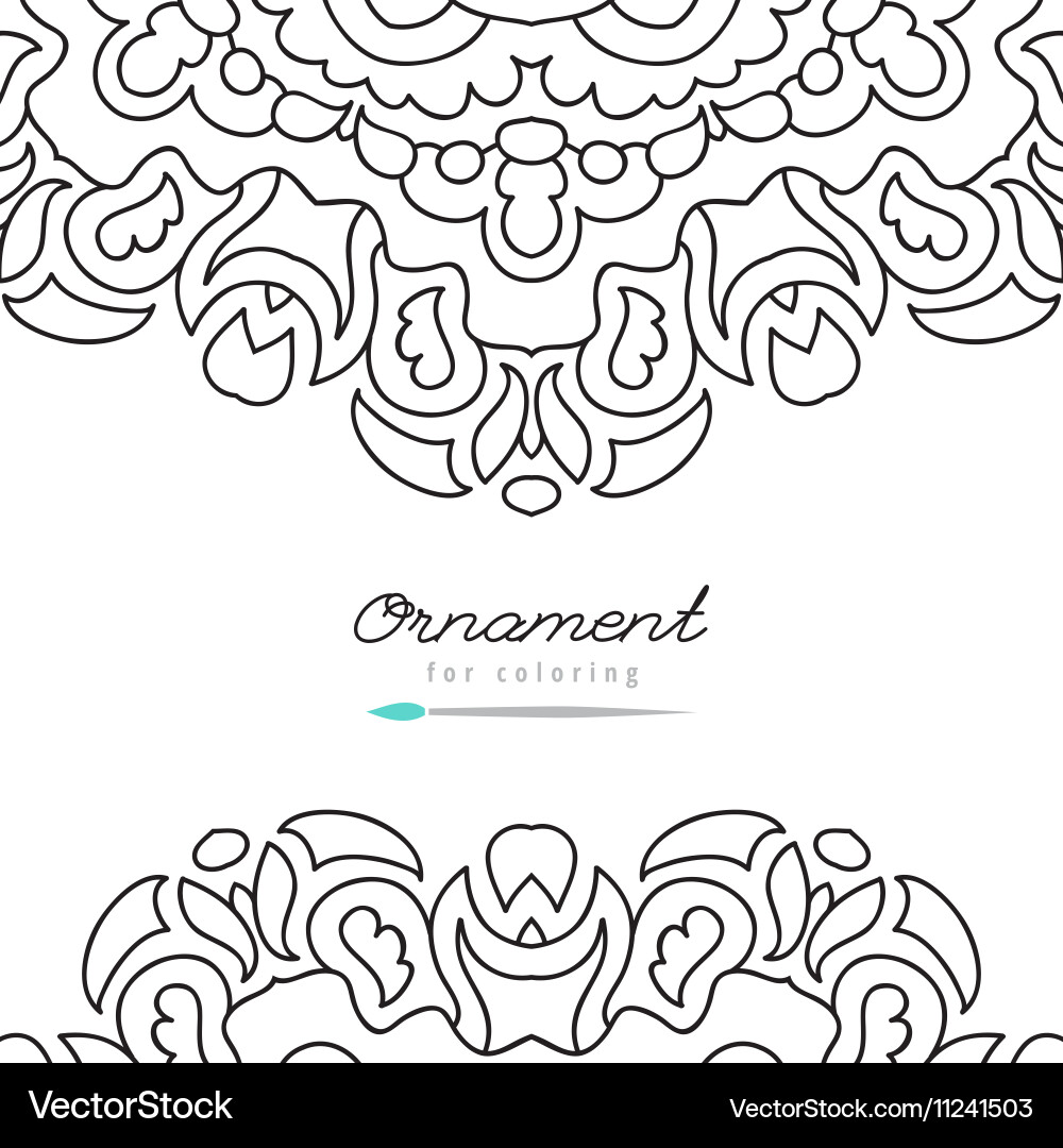 Frame for coloring Vector Image