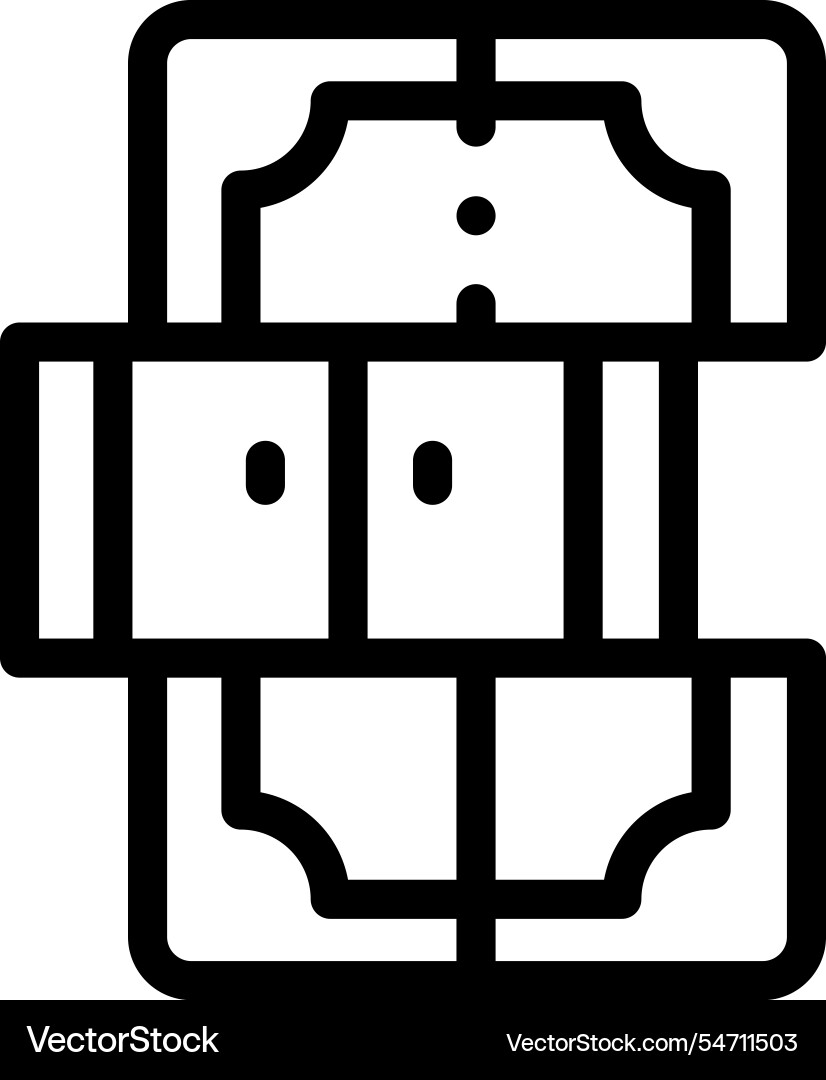 Magic icon thin linear style design isolated Magic icon thin linear style design isolated vector image